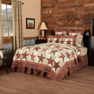 Abilene Star Luxury King Quilt 120Wx105L VHC Brands - The Fox Decor
